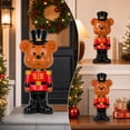 thumbnail image 7 of Lighted Blow Mold Bear Soldier Indoor/Outdoor Christmas Decoration, Vibrant Colors, 7.87", 7 of 7