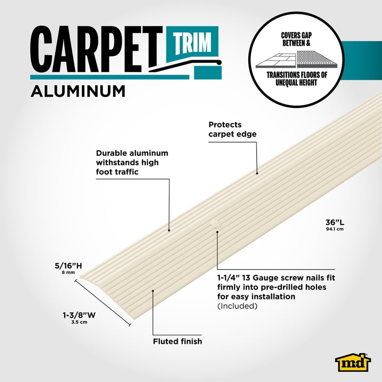 M-D Building Products 74187 1-3/8 In. X 36 In. Almond Aluminum