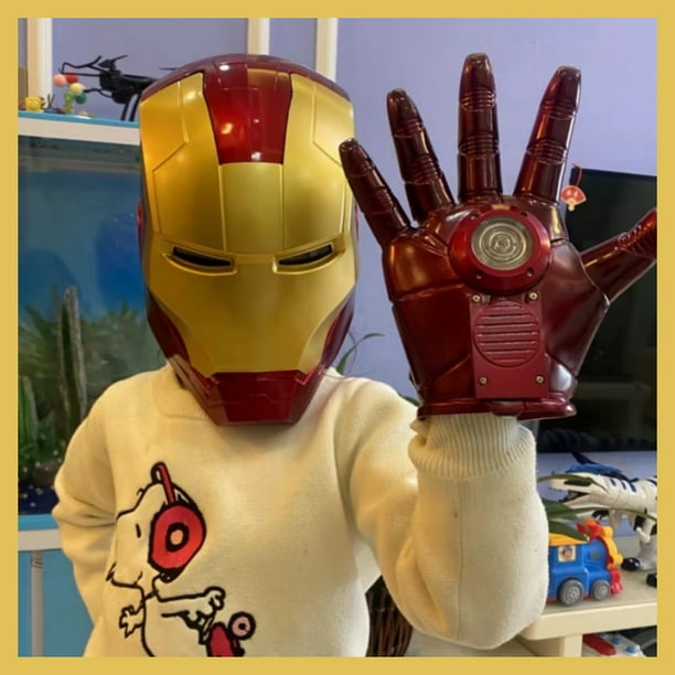 Casque Iron Man Mk5, The Avengers Cosplay, masque portable, adulte,  enfants, collection électrique, figurine d'action, super cadeau, jouets, 1:1