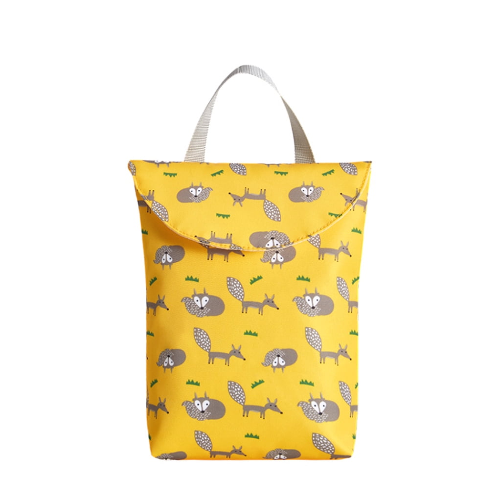 Cartoon Multifunctional Baby Diaper Organizer Mommy Baby Bag Travel Waterproof Nappy Storage Pouch Tote