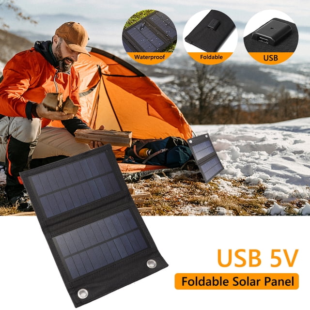 Kuymtek Los paneles solares impermeables de la batería 5V USB del paquete de baterías de las células solares del cargador del banco del poder 6W