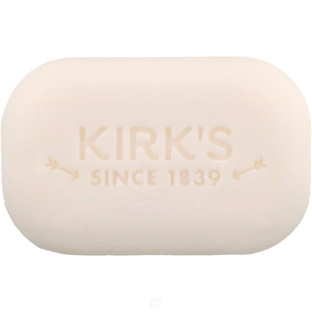 Kirks Natural Castile Bar Soap Fragrance Free 4 Ounce, Pack of 2