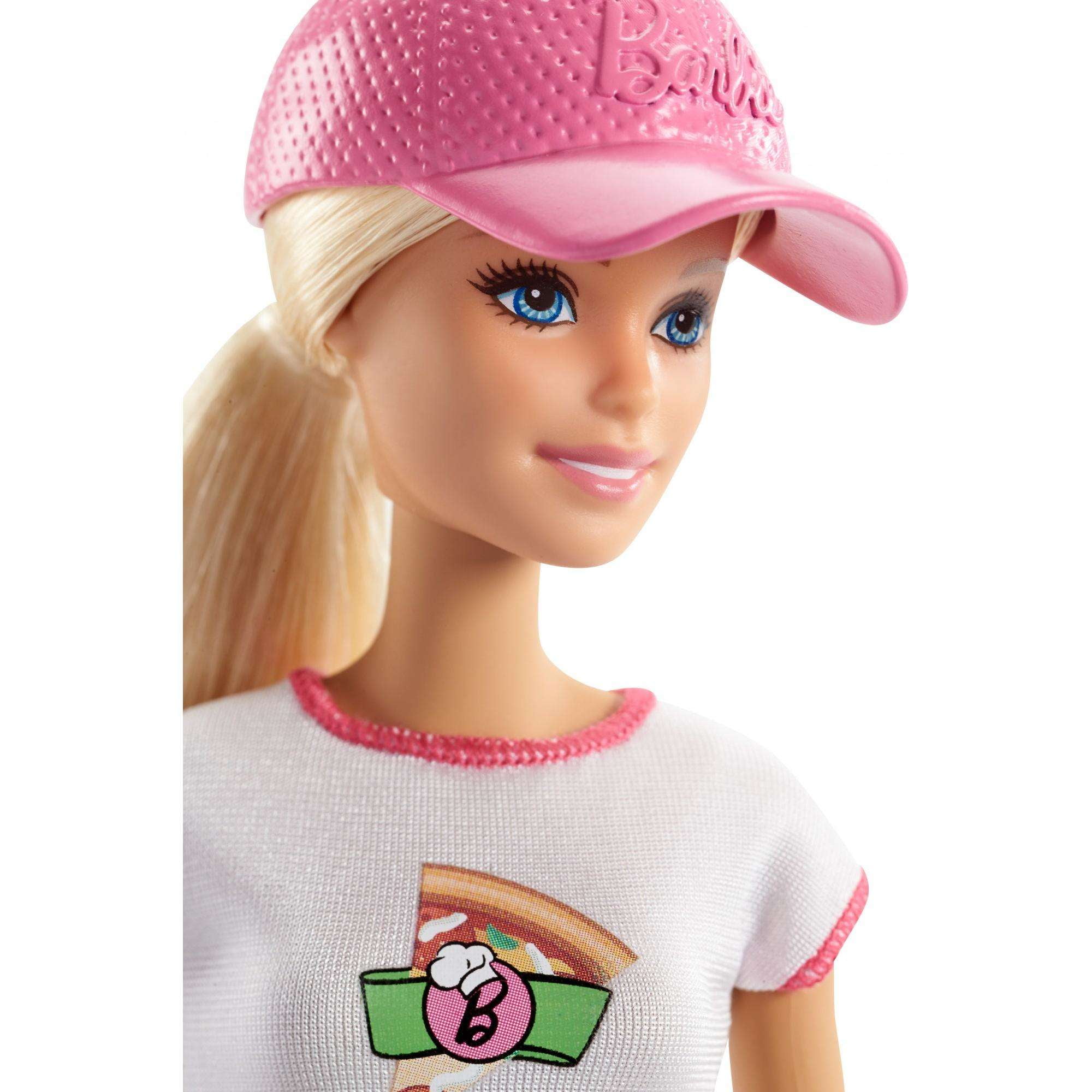 barbie careers pizza chef doll and playset