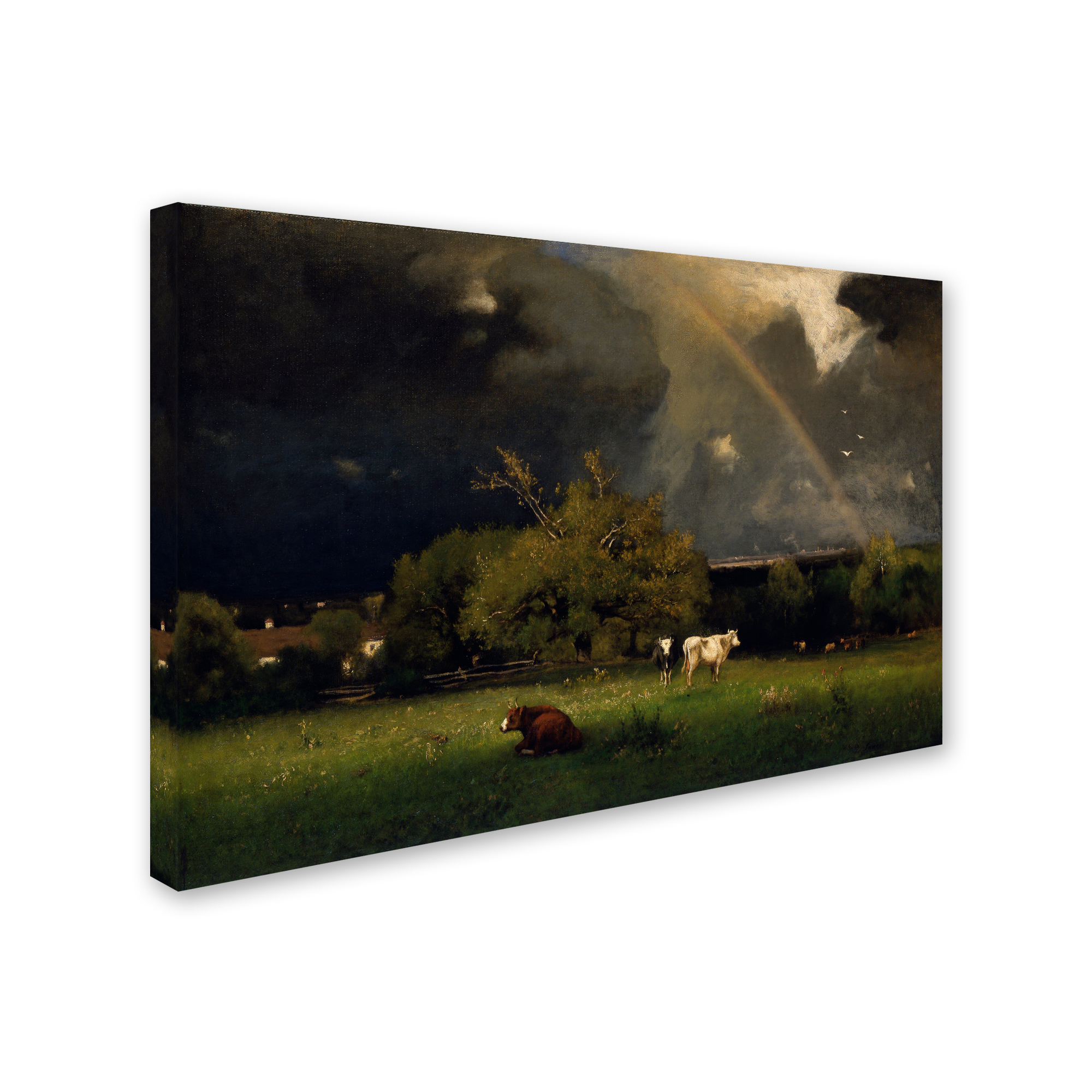 Trademark Fine Art 'The Rainbow' Canvas Art by George Inness
