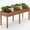 Brown, variant on Simenmax 48'' Raised Garden Bed with Legs, Large Elevated Wooden Planter Box for Backyard, Patio, Balcony – Includes Liner & Drainage Holes, Gray