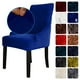thumbnail image 1 of Funda para silla Fundas para silla de terciopelo Fundas protectoras para sillas de comedor suaves y Abanopi Azul, 1 of 7