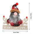 thumbnail image 1 of Decoración navideña de enano Rudolph, árbol de Navidad, muñeco sin rostro, regalo, decoración para el hogar, colgante en forma de gota, 1 of 7