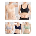 thumbnail image 3 of Sujetador suave para mujer, fino, acolchado, sin aros, de talla grande, para descansar, dormir, Irfora Ropa interior de mujer, 3 of 7