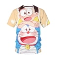 thumbnail image 3 of Camiseta de gran tamaño para hombres de Anime japonés nueva camiseta de Doraemon camiseta de verano Camiseta de manga corta Camiseta superior para hombres, 3 of 4