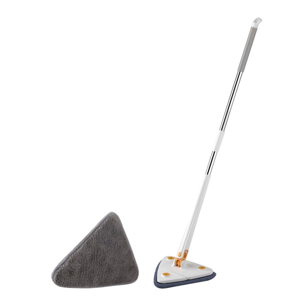 Fregona de limpieza 360 fregona de limpieza de suelo giratoria para el hogar fregona blanca + 1 paño Ehuebsd Libre de BPA