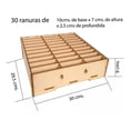 thumbnail image 2 of Caja Organizador Exhibidor Mdf Para 30 Porta Celulares Tel N, 2 of 6