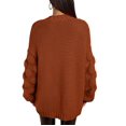 thumbnail image 2 of Yokua Plus size women's cardigan sweater autumn thick knitted sweater, 2 of 6