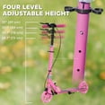 thumbnail image 4 of Qaba Scooter for Kids Ages 3-8, Adjustable Kick Scooters w/ Light Up Wheels, 4 of 10