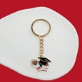 thumbnail image 3 of KAKOWELY 10 llaveros con temática de graduación, llavero con birrete de soltero, colgante para bolso., 3 of 5