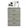 thumbnail image 4 of Furinno Tidur Simple Design 4-Drawer Dresser with Handle, French Oak Grey, 4 of 5