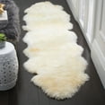 thumbnail image 6 of SAFAVIEH Sheep Skin Tiana Sheep Skin Area Rug, White, 3'7" x 5'11" Specialty, 6 of 6