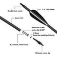 thumbnail image 3 of KESHES Archery Carbon Arrows for Compound & Recurve Bows - 30 inch Youth Kids and Adult Target Practice Bow Arrow - Removable Nock & Tips Points 12 Pack, 3 of 7