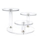 thumbnail image 2 of 2 Soportes Elevadores De Exhibición De Productos Acrílicos Redondos De 3 Niveles Para Joyería, Pendientes, Rocas Transparentes, 2 of 8