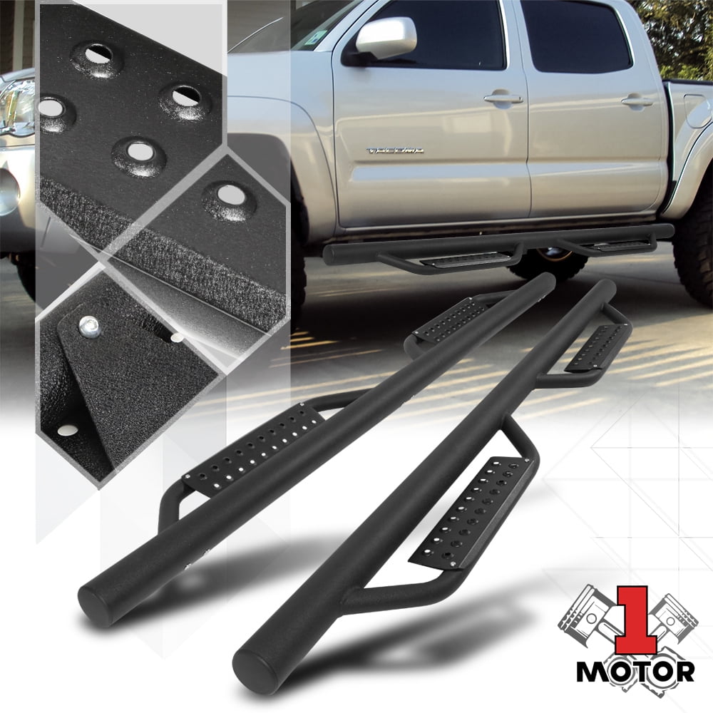 Black Heavy Duty Side Drop Step Nerf Bar for 0520 Toyota Double
