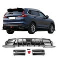 thumbnail image 2 of Ikon Motorsports Rear Diffuser w/ LED Light Fits 2023-2026 Honda CR-V Hybrid, Carbon Fiber Print IKON Style PP Added On Bumper Lip Splitter 3PCS, 2 of 3