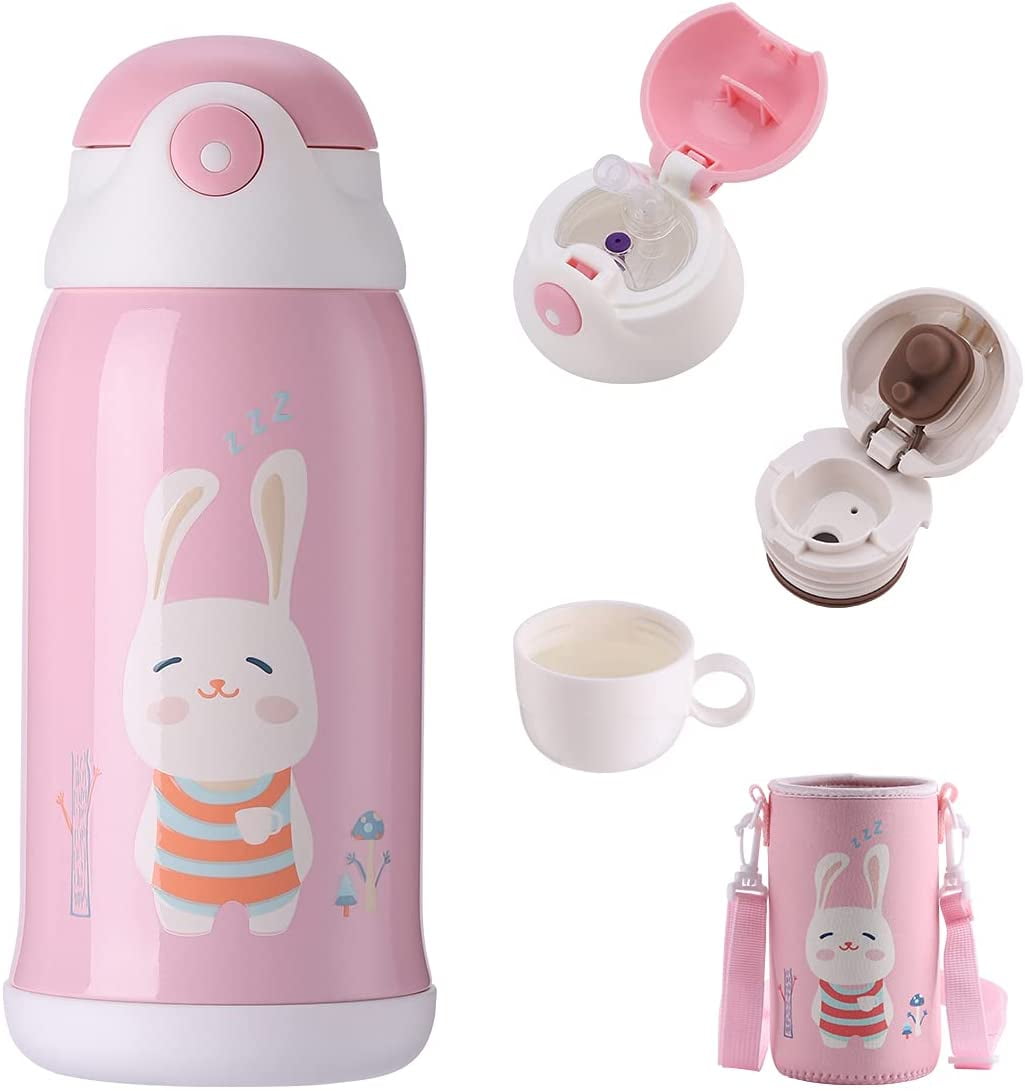 Colorful Dogs Puppy Kids Water Bottle Thermos with Straw Animals School Vacuum Insulated Stainless Steel Thermos Bottle Cup Leakproof Sport Travel Cup Mug Handle for Girls Women Biking 20 OZ Colorful Dogs Puppy Kids Water Bottle Thermos with Straw Animals School Vacuum Insulated Stainless Steel Thermos Bottle Cup Leakproof Sport Travel Cup Mug Handle for Girls Women Biking 20 OZ