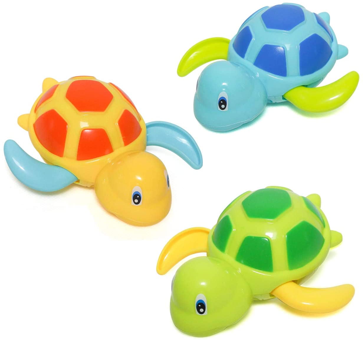 Fridja Baby Bath Swimming Bath Pool Toy Cute Wind Up Turtle Animal Bath Toys, Size: Small, Blue