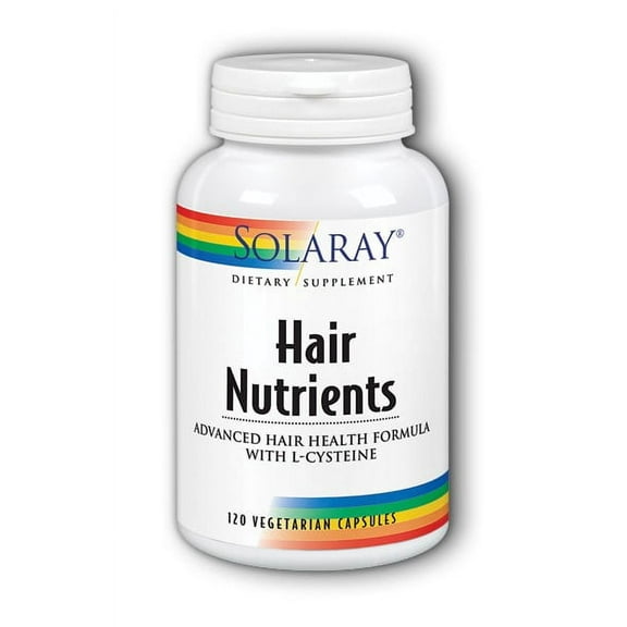 Solaray Hair Nutrients Vegetable Capsules, 120 Ct