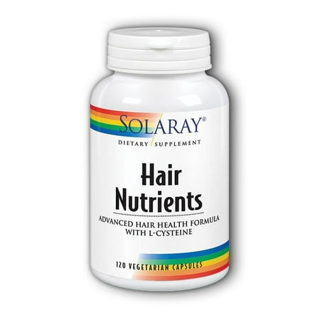 Solaray Hair Nutrients Vegetable Capsules, 120 Ct