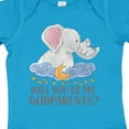 thumbnail image 4 of Inktastic Will You Be My Godparents? Cute Elephants Moon and Stars Boys or Girls Baby Bodysuit, 4 of 5