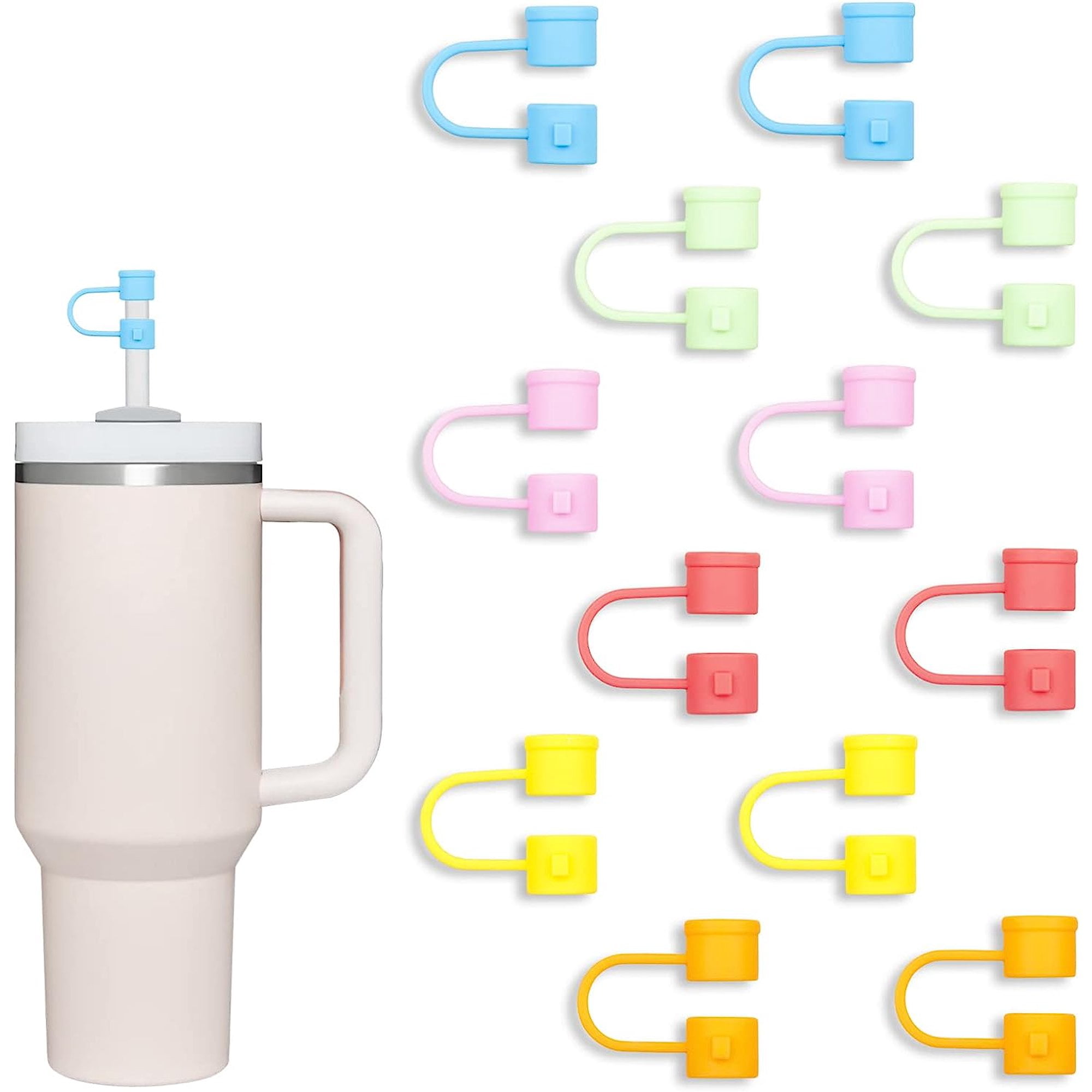 24 Pack Compatible with Stanley 30&40 Oz Tumbler, 10mm Straw Covers Cap