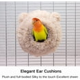 thumbnail image 4 of Warm Bird Nest Soft Faux Rabbit Fur Bird Breeding Nest Snuggle Hut Parakeet House Bed for Budgie Lovebird Parrot, 4 of 8