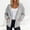Gray, variant on MORESEC Women Plus Size Hooded Jacket Zip Up Casual Loose Outerwear Beach Cover Up Spring Fashion Clothes, Army Green L