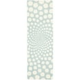 thumbnail image 2 of SAFAVIEH Soho Chloe Polka Dots Wool Area Rug, Blue/Ivory, 5' x 8', 2 of 5