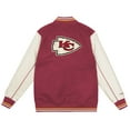 thumbnail image 3 of Youth Mitchell & Ness Red/Cream Kansas City Chiefs Full-Snap Varsity Jacket, 3 of 3