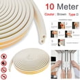 thumbnail image 5 of 10m Self\-Adhesive Door D Type Used For Window Foam Sealing Strip Sound Insulation Anti\-Collision Rubber Sealing Anti\-Collision No.02, 5 of 9