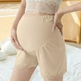 thumbnail image 2 of YUEHUA Women's Maternity Thin Ice Silk Shorts Lounge Sleep Pajama Workout Comfy Stretchy Pregnancy Shorts, 2 of 6