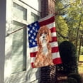 thumbnail image 2 of Patriotic USA Cavapoo House Flag, 2 of 4