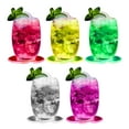 thumbnail image 2 of Lishi LED Light-Up Coaster for Drinks - Round Transparent Glass Mat, 2 of 9