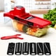 thumbnail image 2 of Rebanadora/picadora multiusos para alimentos y verduras, rebanadora 6 en 1, pelador de patatas, rallador de zanahorias, herramienta de cocina, rallador oso de fresa Hogar, 2 of 6