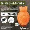 thumbnail image 4 of Nevlers Natural Himalayan Salt Lamp - Pineapple Shaped - Dimmer Cord - Pink - Traditional, 4 of 9