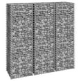 thumbnail image 1 of vidaXL Gabion Lits Surélevés 3 Pcs 30x30x100 cm Fer, 1 of 4