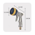 thumbnail image 5 of Garden Shower Garden Shower Garden Hose Nozzle Heavy Duty Metal Hose Spray Nozzle 7 Jet Hand Model Hose Nozzle Water Hose Nozzle for Cleaning, Car Washing, 5 of 5