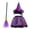 Purple, variant on Mifsaly 3 Pack Kids Girls Halloween Witch Costume Sets Tutu Skirt, Magic Brooms and Witch Hat for 4-10 Years