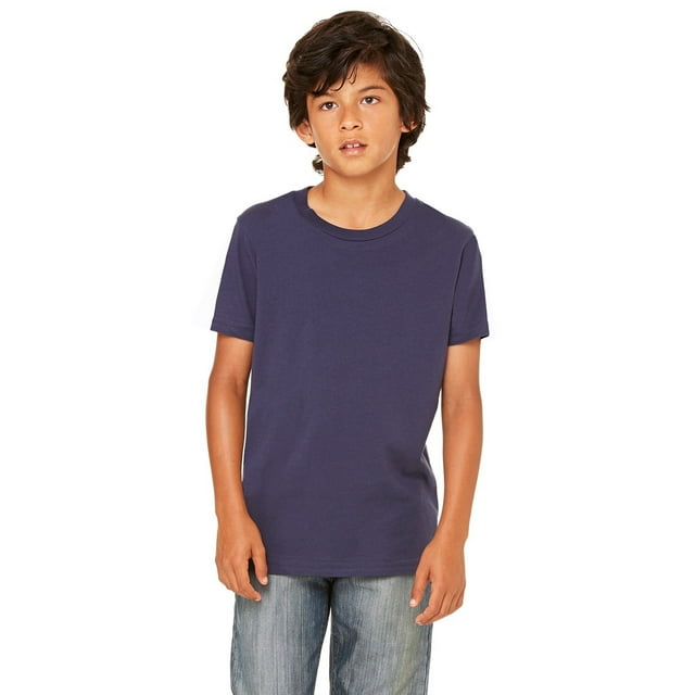 Bella + Canvas T-Shirt à Manches Courtes pour Jeunes - Marine - L