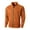 Orange, variant on Lined Hooded Coat Men's Leather Baseball Jacket Vintage Suede Orange