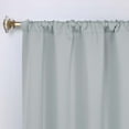 thumbnail image 2 of Superior Blackout Solid Light Filtering Rod pocket Curtain Panel Set, 36"X 72", Stone Blue, 2 of 9