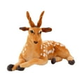 thumbnail image 2 of Hesroicy Sika Deer Plush Doll Soft Cute Simulated Animal Plushie Photo Props Sofa Ornament PP Cotton Stuffed Animal Pillow Deer Plush Toy Activity Gift, 2 of 7
