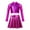 Hot Pink, variant on TiaoBug Kids Girls Dance Outfits 2-Piece Party Dress Costume Shiny Sequin Crop Tops with Metallic Skirt Set Silver 12