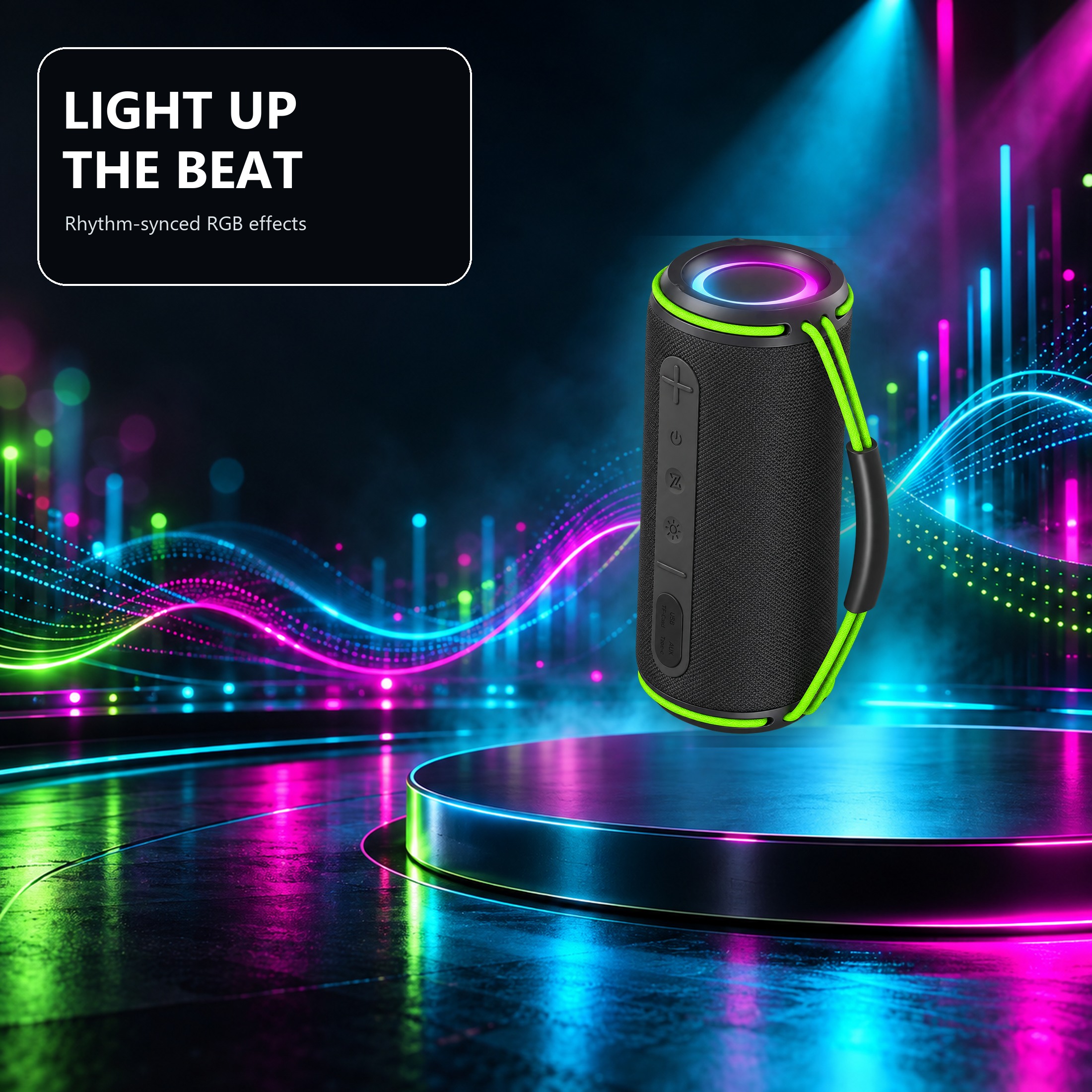 Hoey Portable Bluetooth Speaker, 30W Stereo, IPX7 photo 7