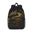 thumbnail image 1 of Disketp Golden Dragon Tattoo Art Mochila Escolar de 15 Pulgadas, Mochila Ligera para Estudiantes, Viajes y Trabajo, Cómoda y Resistente para el Uso Diario, 1 of 6